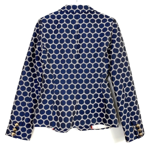 KATE Spade Jacquard Millie Polka Dots Blazer Jacket in Blue White NJMU3068 - Picture 4 of 11